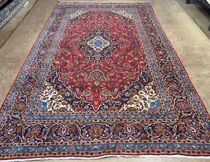 Vintage Red Persian Kashan 9