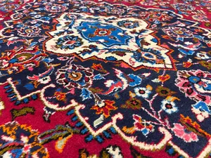 Vintage Red Persian Kashan 9