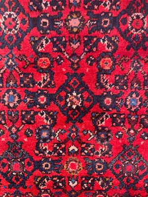 Vintage Red Persian Hamadan Runner