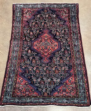 Vintage Navy Persian Hamadan 3