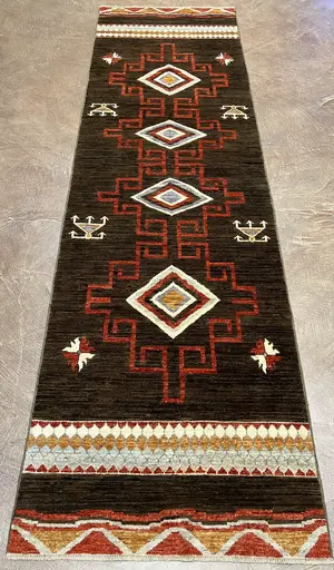 New Brown Afghanistan Navajo Runner