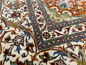 Vintage Blue Persian Ghom 5