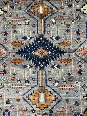 New Grey Afghanistan Modern Tribal 8