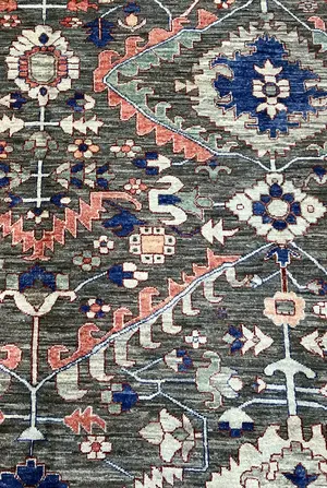 New Grey Afghanistan Modern Tribal 8