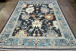 New Blue Afghanistan Modern Oushak 8