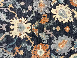 New Blue Afghanistan Modern Oushak 8