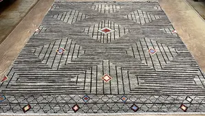 New Grey Afghanistan Oushak Navajo 8
