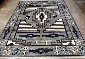 New Grey Afghanistan Oushak Navajo 8