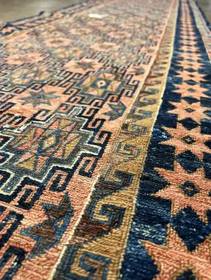 Vintage Red Afghanistan Sumak  Remnant Runner