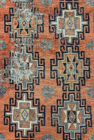 Vintage Red Afghanistan Sumak Runner