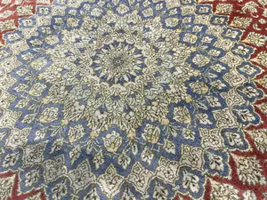 Vintage Red Persian Silk Ghom 3
