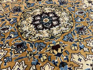 Vintage Gold Persian Ghom 7