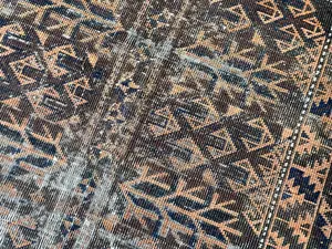 Antique Brown Afghanistan Baluch Remnant 2