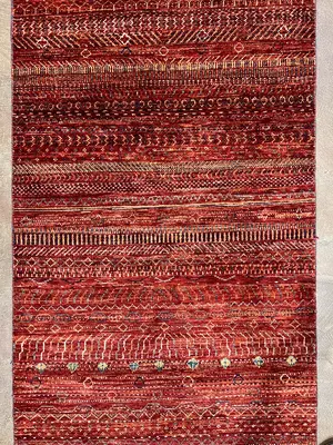 New Red Afghanistan Gabbeh Runner