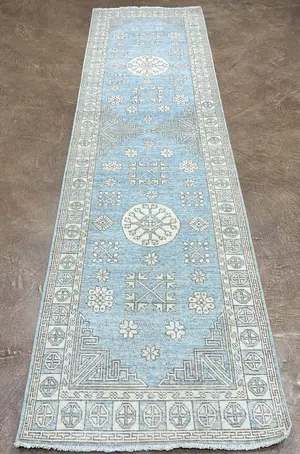 New Blue Afghanistan Khotan Runner