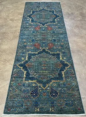 New Green Afghanistan Mamluk Runner