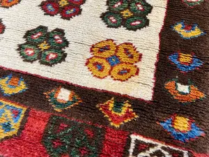 Vintage Ivory Turkey Konya Runner