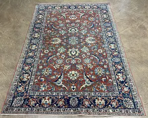 Vintage Red Persian Isfahan 4