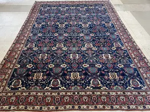 Antique Navy Persian Tehran 9' X 12'