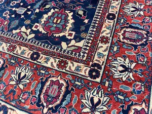 Antique Navy Persian Tehran 9' X 12'