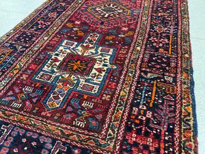 Vintage Red Persian Karajeh Runner