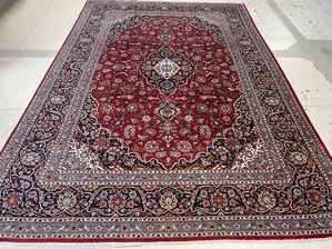 Vintage Red Persian Kashan 8' X 10'
