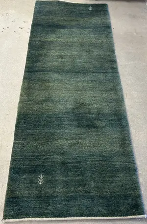 New Green Persian Gabbeh Runner