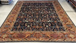 New Navy Afghanistan Aryana Modern Tribal Oversize