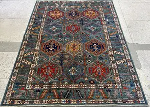 New Green Afghanistan Aryana Modern Tribal 5' X 7'