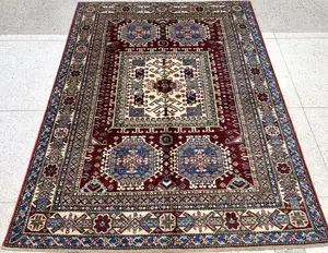 New Red Afghanistan Kazak 5' X 7'
