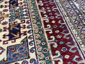 New Red Afghanistan Kazak 5' X 7'