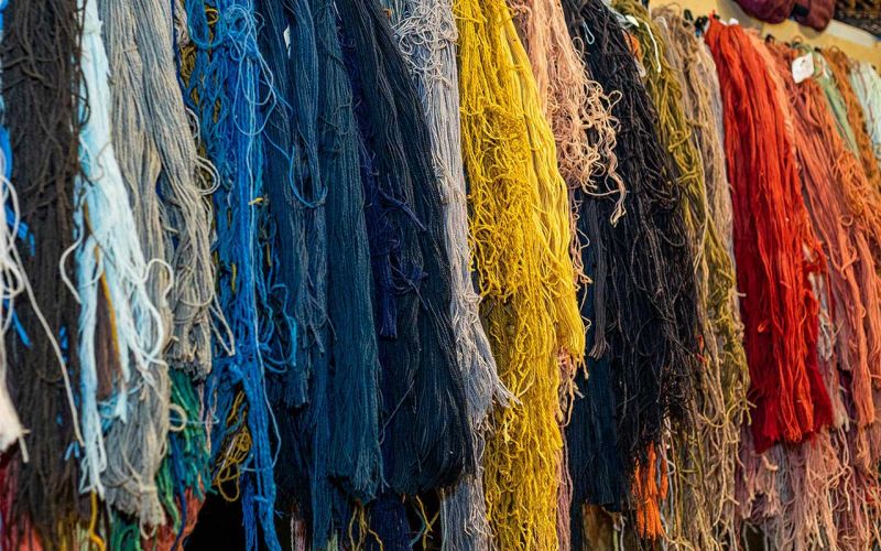 Yarn of different colors